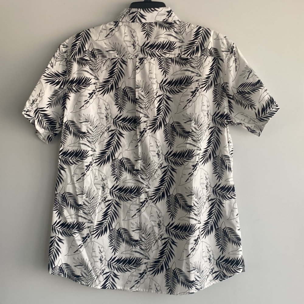 Men's Hawaïian Floral Button Down Shirt High Surf White 
Size L - Picture 2 of 6
